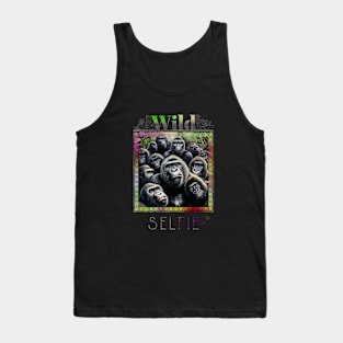 Gorilla Ape Wild Nature Funny Happy Humor Photo Selfie Tank Top